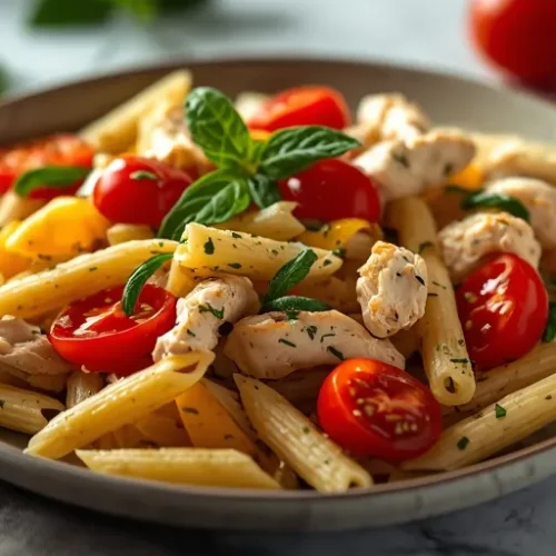 chicken pasta salad with italian dressing recipe