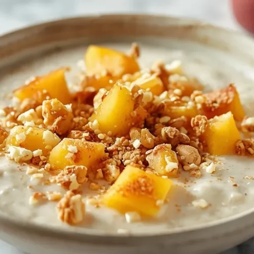 blended peach chia pudding recipe
