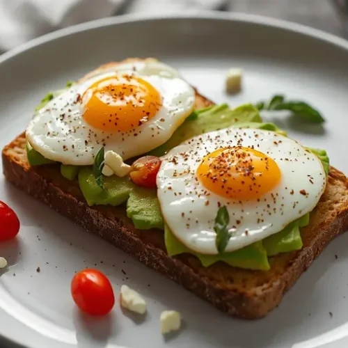 easy avocado toast with egg recipe