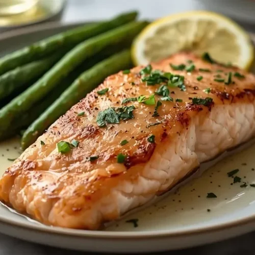 garlic butter air fryer salmon recipe