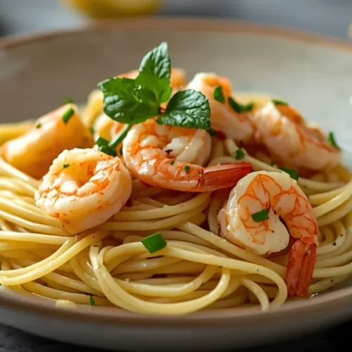 lemon butter garlic shrimp pasta recipe