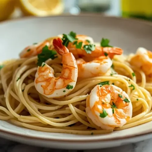 lemon garlic shrimp pasta recipe