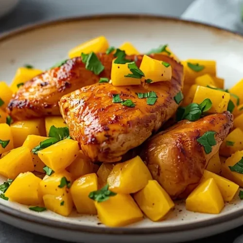 mango chicken skillet recipe