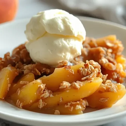 peach crisp with oatmeal recipe