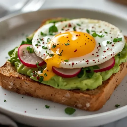 smashed avocado toast with egg recipe