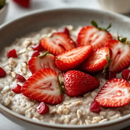 strawberry berry overnight oats recipe
