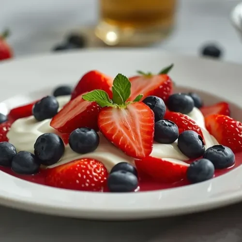 strawberry greek yogurt with berries recipe