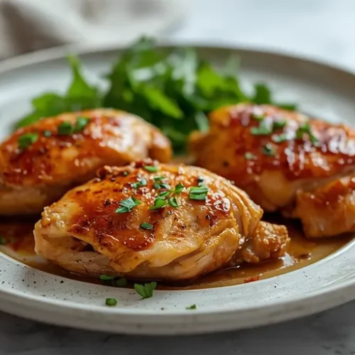 sweet and hot honey garlic chicken thighs recipe
