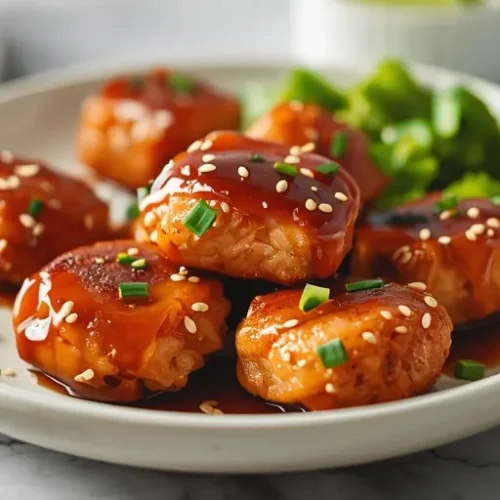 teriyaki salmon bites air fryer recipe