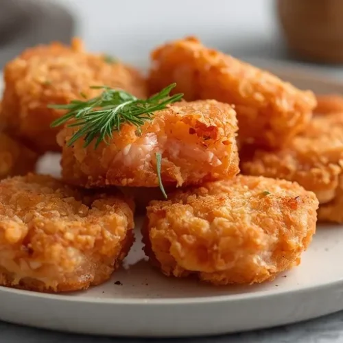 air fried salmon bites recipe