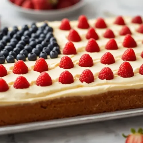 berry flag sheet cake recipe