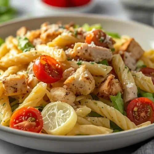 cold chicken caesar pasta salad recipe