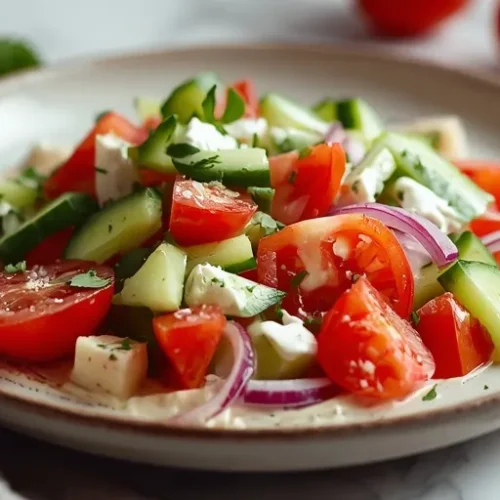creamy cucumber onion tomato salad recipe