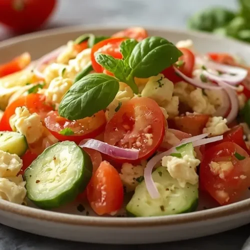 creamy cucumber tomato salad recipe