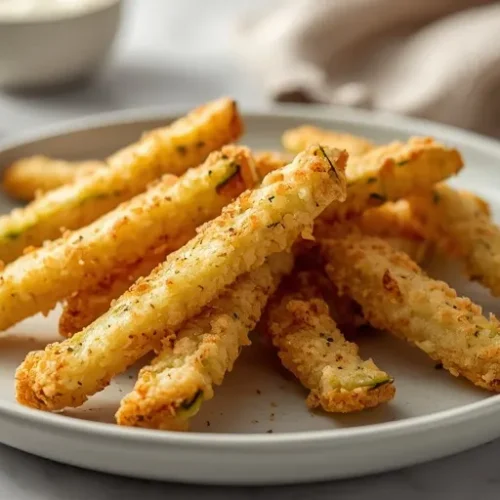 crispy zucchini fries air fryer recipe