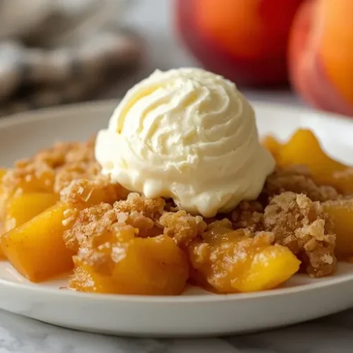 easy peach crumble recipe recipe