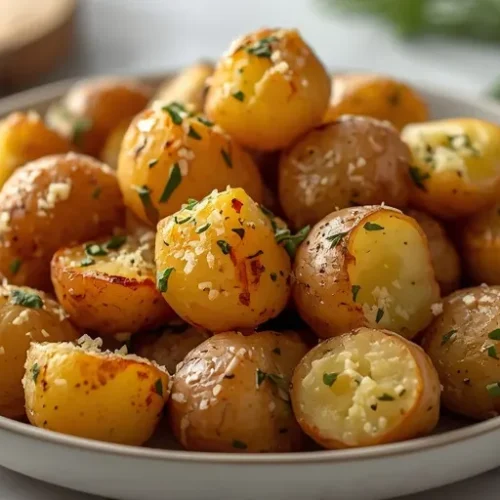garlic roasted parmesan potatoes recipe
