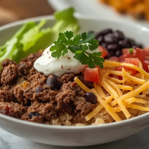 ground beef taco bowl ideas recipe