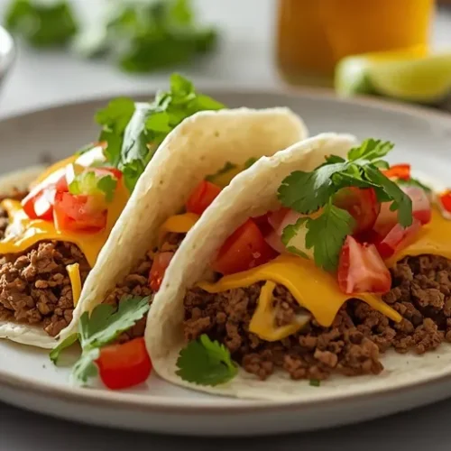 ground beef tortilla tacos recipe