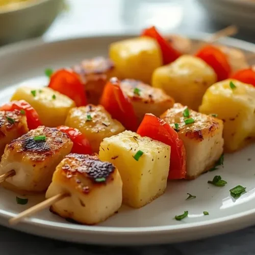 hawaiian pineapple chicken kabobs recipe