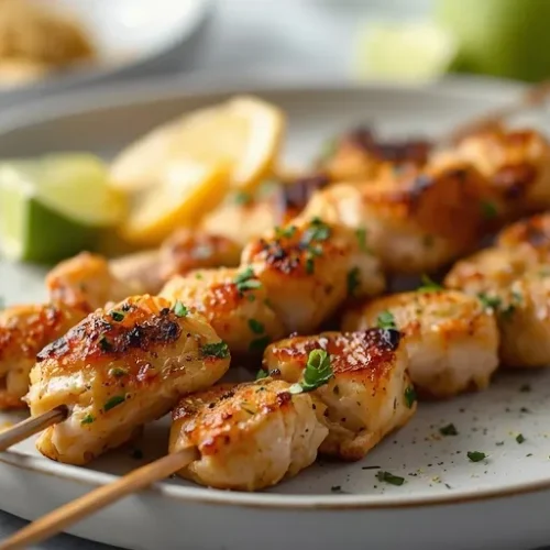 healthy honey lime chicken skewers recipe