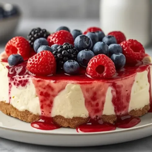 patriotic berry no bake cheesecake recipe