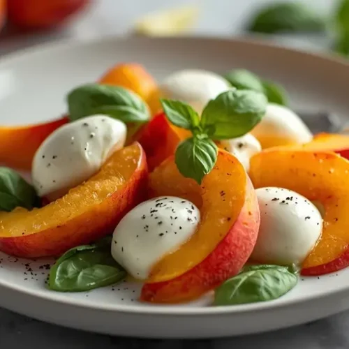 peach caprese salad recipe