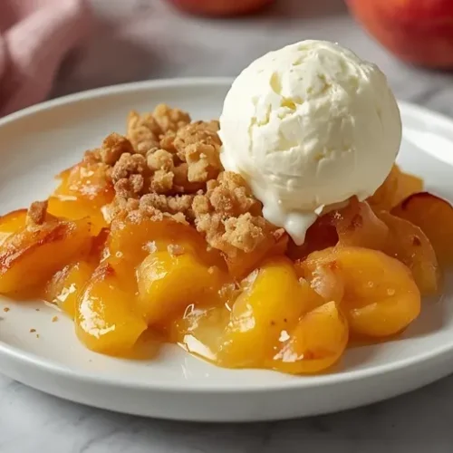 peach cobbler with crumble top recipe