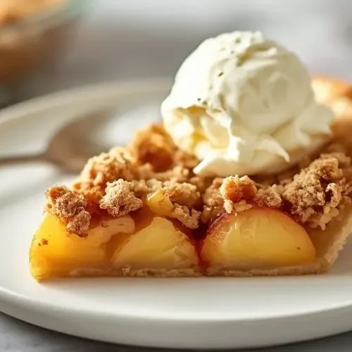 peach pie with crumb topping recipe