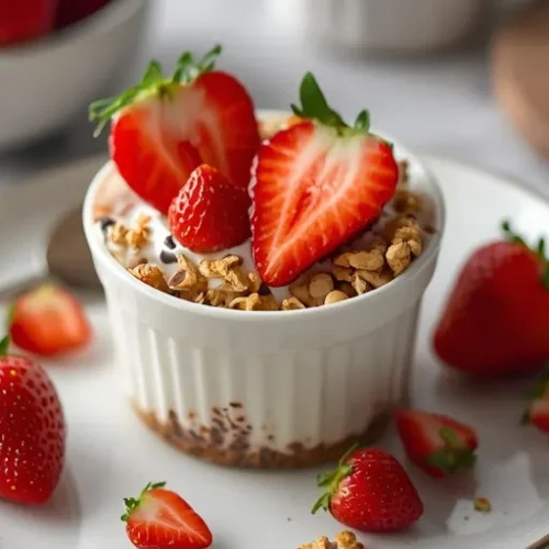 strawberry yogurt dessert cup recipe