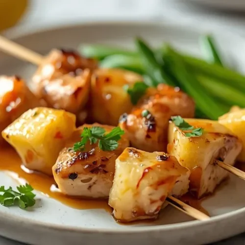 teriyaki pineapple chicken skewers recipe
