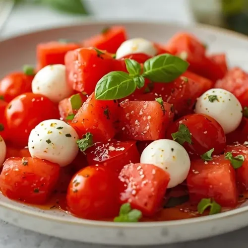 tomato watermelon mozzarella salad recipe
