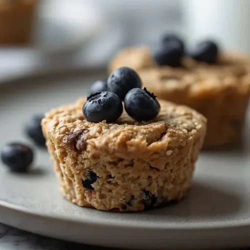 Blueberry Protein Oatmeal Cups recipe