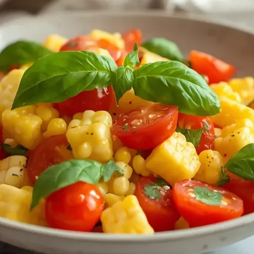 Corn Tomato Basil Salad recipe