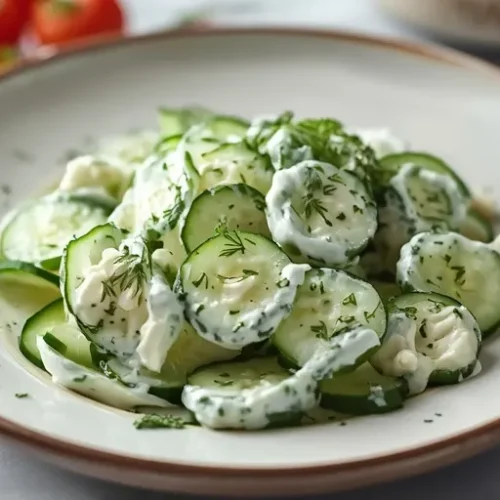 Creamy Cucumber Dill Salad recipe