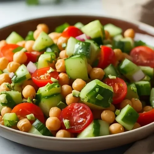 Cucumber Chickpea Salad recipe
