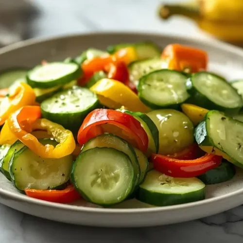 Cucumber Pepper Salad recipe