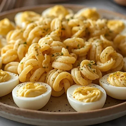deviled egg pasta salad dip recipe