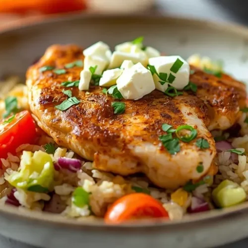 Greek Chicken Rice Bowl recipe