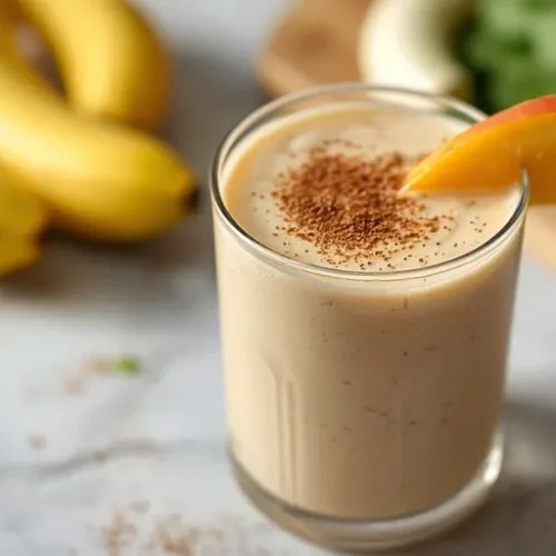 Peach Banana Protein Smoothie recipe