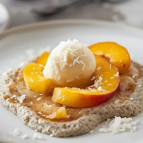 Peach Chia Breakfast Pudding recipe