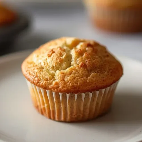 Peach Cottage Cheese Muffins recipe