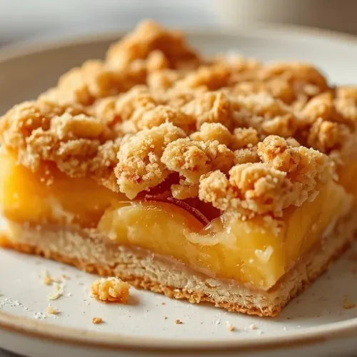 Peach Crumb Bars recipe