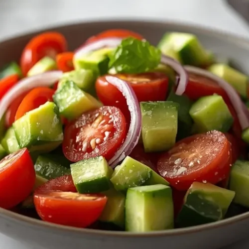 Tomato Cucumber Avocado Salad recipe