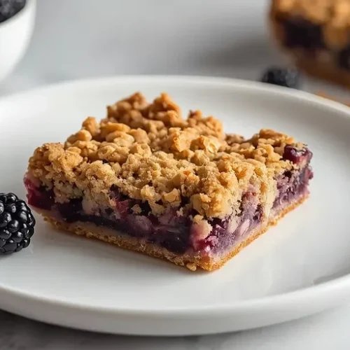 Blackberry Oat Crumb Bars recipe