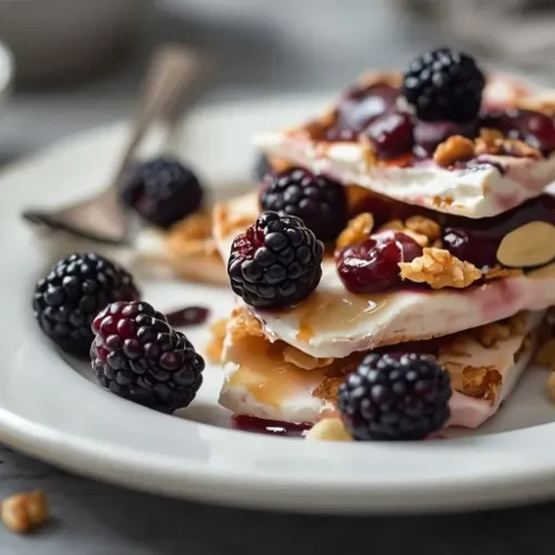 Blackberry Yogurt Bark recipe