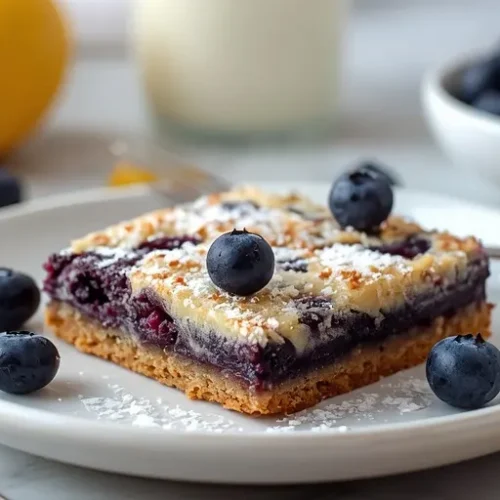 Blueberry Lemon Dessert Bars recipe