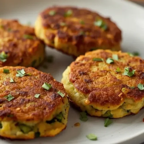 Cheesy Zucchini Corn Fritters recipe