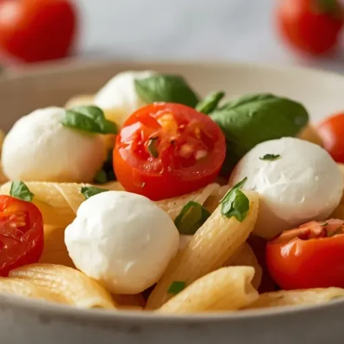 Cherry Tomato Basil Pasta Salad recipe