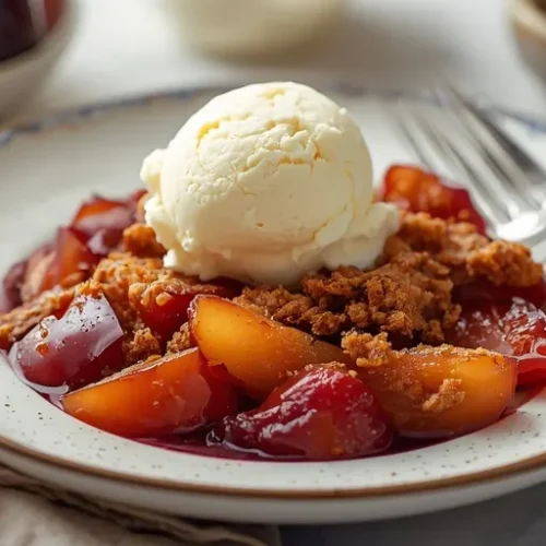 Cinnamon Plum Crisp recipe